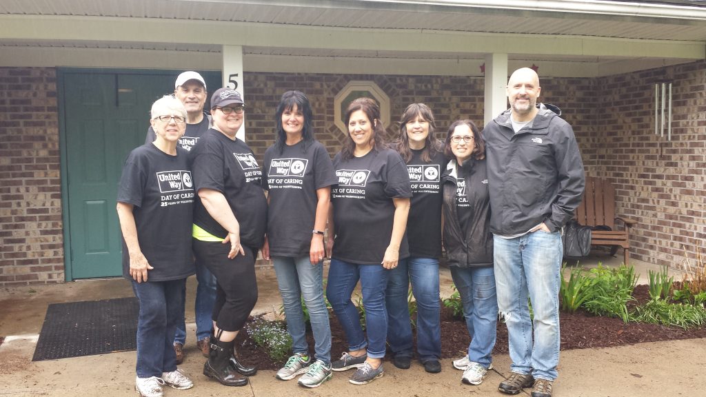 The Rochester office participated in their Day of Caring, Tuesday, May 22nd at Heritage Christian Services on Gates-Greece Townline Rd. They spent the day taking care of the gardens. Raking, mulching and sprucing up the outdoor areas for all to enjoy!
